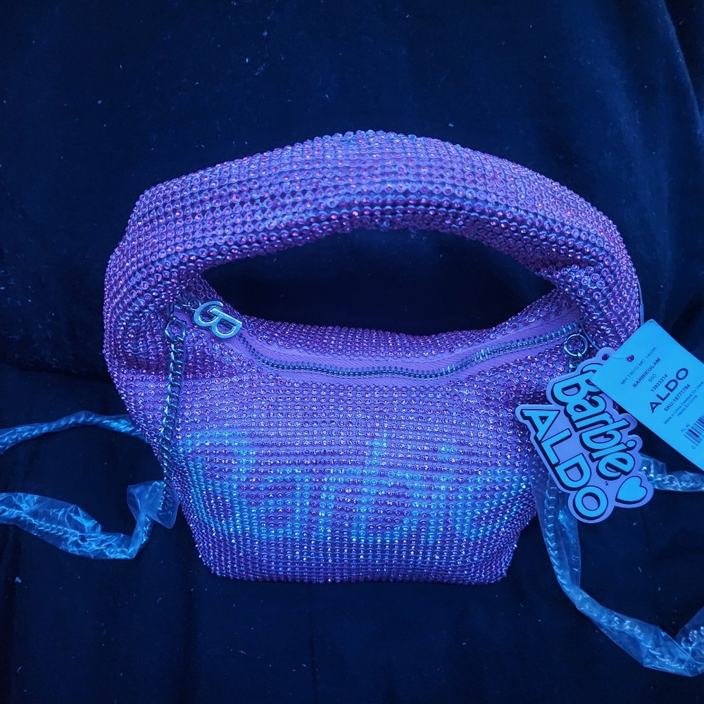 Aldo Pink Rhinestone Clutch